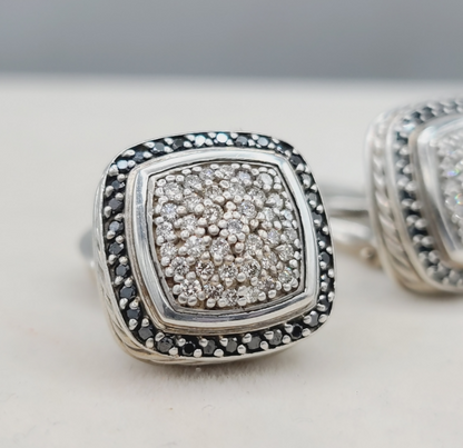 David Yurman Albion 11mm Pave Diamond Earrings

