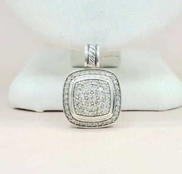 David Yurman Albion 11mm Pave Diamond Pendant Enhancer