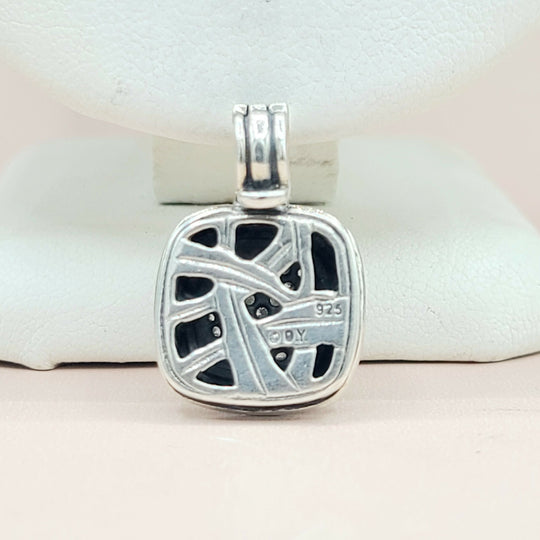  David Yurman Albion 11mm Pave Diamond Pendant Enhancer