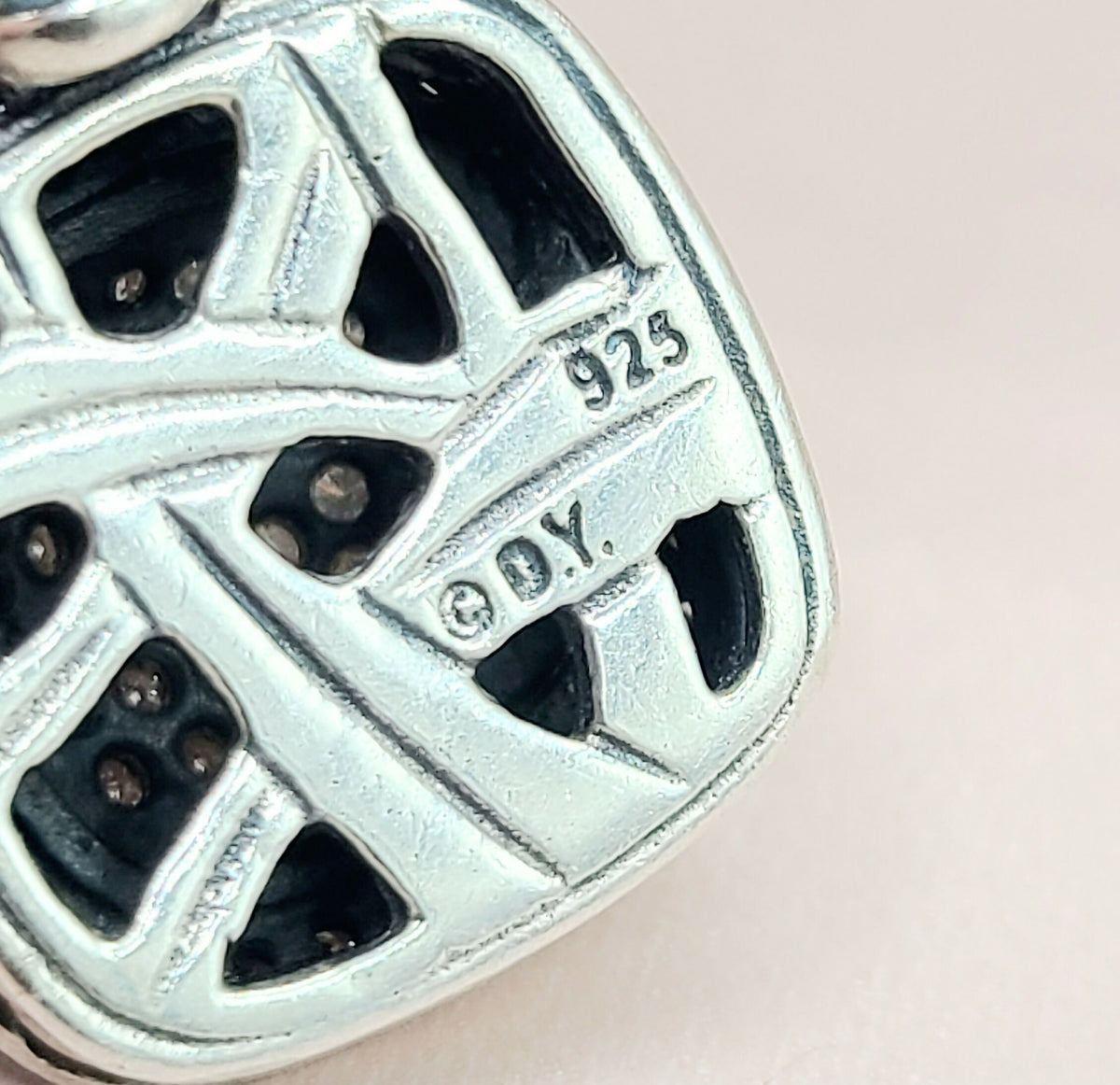  David Yurman Albion 11mm Pave Diamond Pendant Enhancer