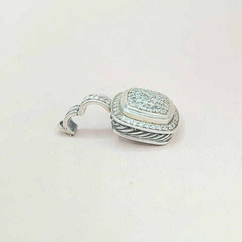  David Yurman Albion 11mm Pave Diamond Pendant Enhancer
