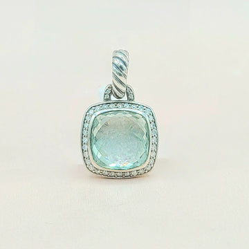  David-Yurman-Albion-11mm-Prasiolite &-Diamond-Pendant-Enhancer