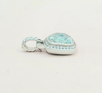 David-Yurman-Albion-11mm-Prasiolite &-Diamond-Pendant-Enhancer