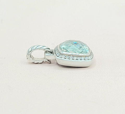  David-Yurman-Albion-11mm-Prasiolite &-Diamond-Pendant-Enhancer