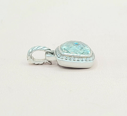  David-Yurman-Albion-11mm-Prasiolite &-Diamond-Pendant-Enhancer