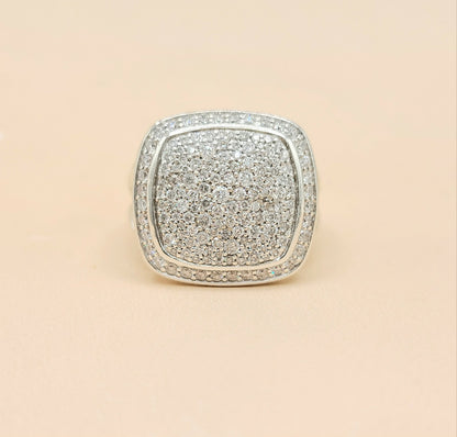 David Yurman Albion 14mm Pavé Diamond Ring Sterling Silver | AYW Luxury