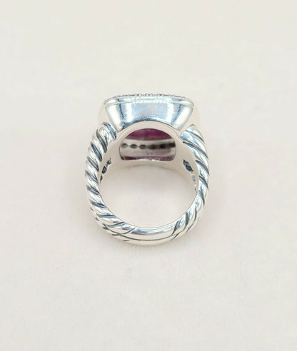 David Yurman Albion 14mm Ruby Diamond Ring