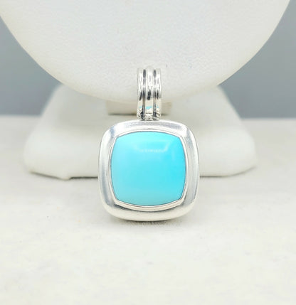 David Yurman Albion 14mm Turquoise Pendant Enhancer 