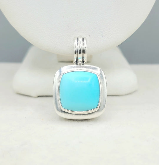David Yurman Albion 14mm Turquoise Pendant Enhancer 