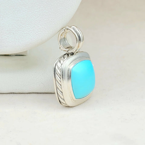  David Yurman Albion-14mm Turquoise-Pendant Enhancer-