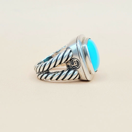  David Yurman-Albion 14mm Turquoise Ring
