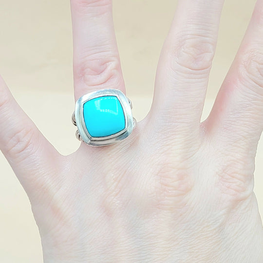  David Yurman-Albion 14mm Turquoise Ring