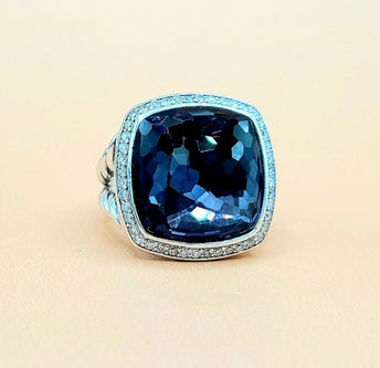  David Yurman Albion 17mm Black Orchid Diamond Ring