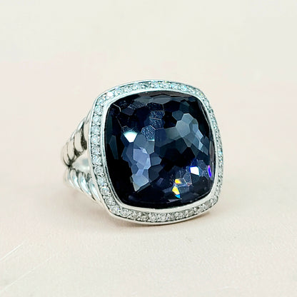  David Yurman Albion 17mm Black Orchid Diamond Ring