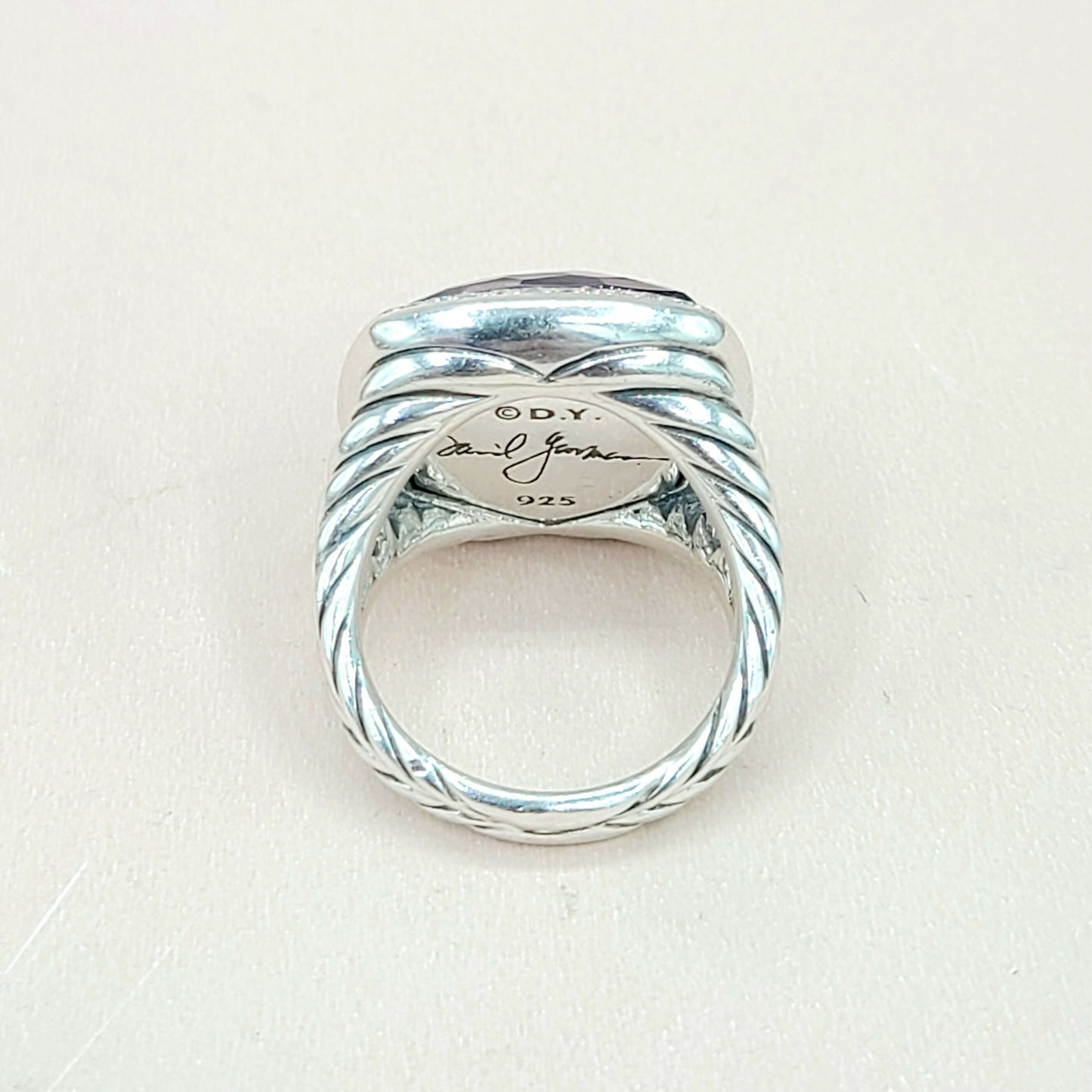  David Yurman Albion 17mm Black Orchid Diamond Ring