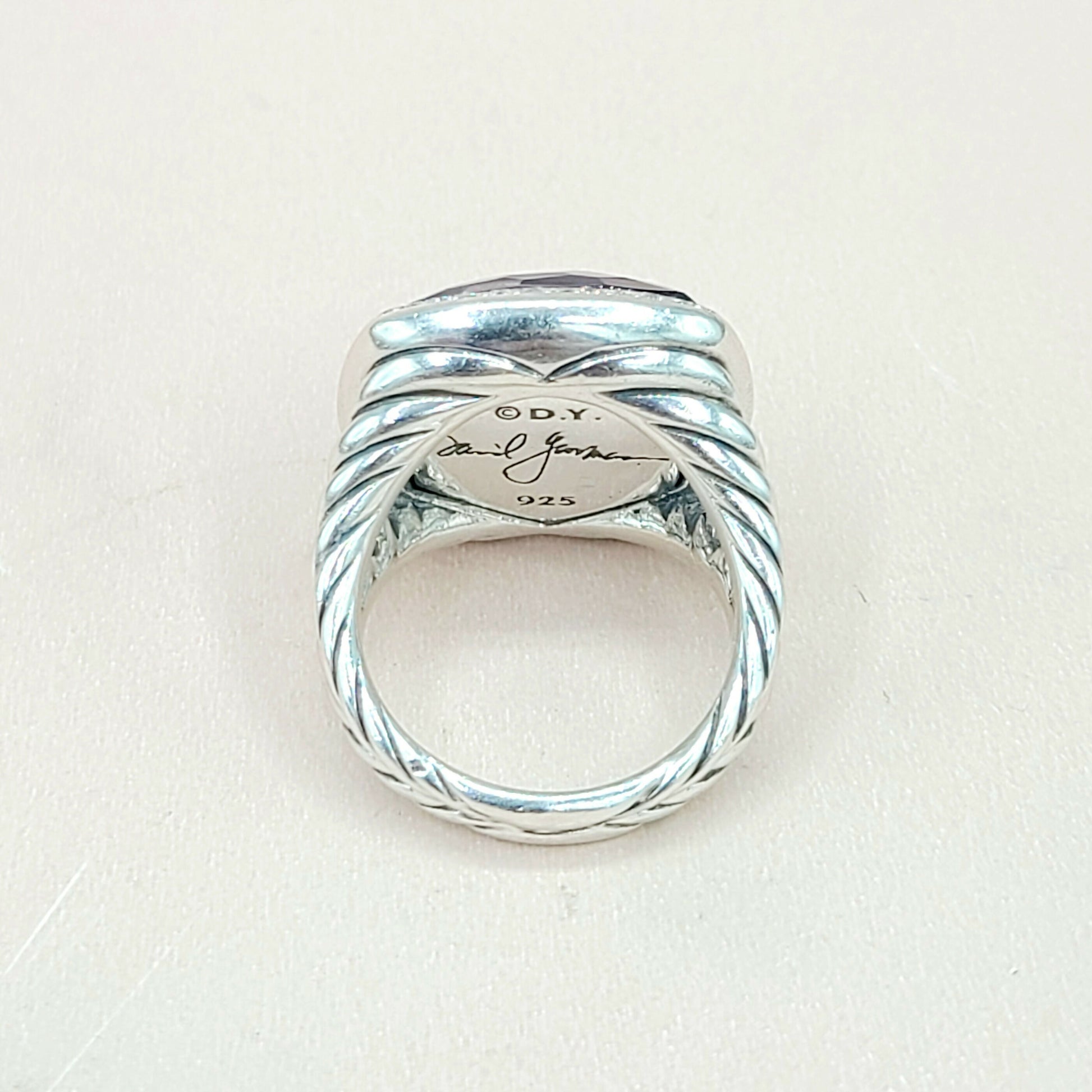  David Yurman Albion 17mm Black Orchid Diamond Ring