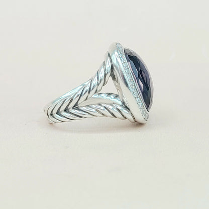  David Yurman Albion 17mm Black Orchid Diamond Ring