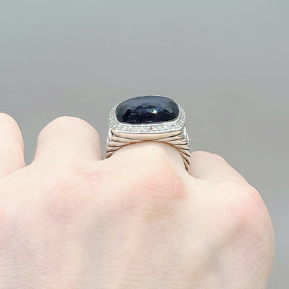  David Yurman Albion 17mm Black Orchid Diamond Ring