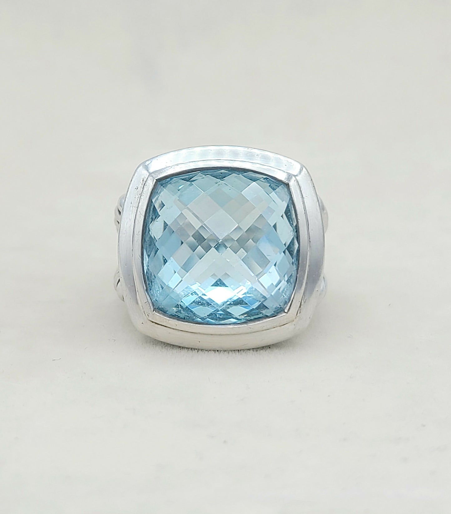 David Yurman Albion 17mm Blue Topaz Ring