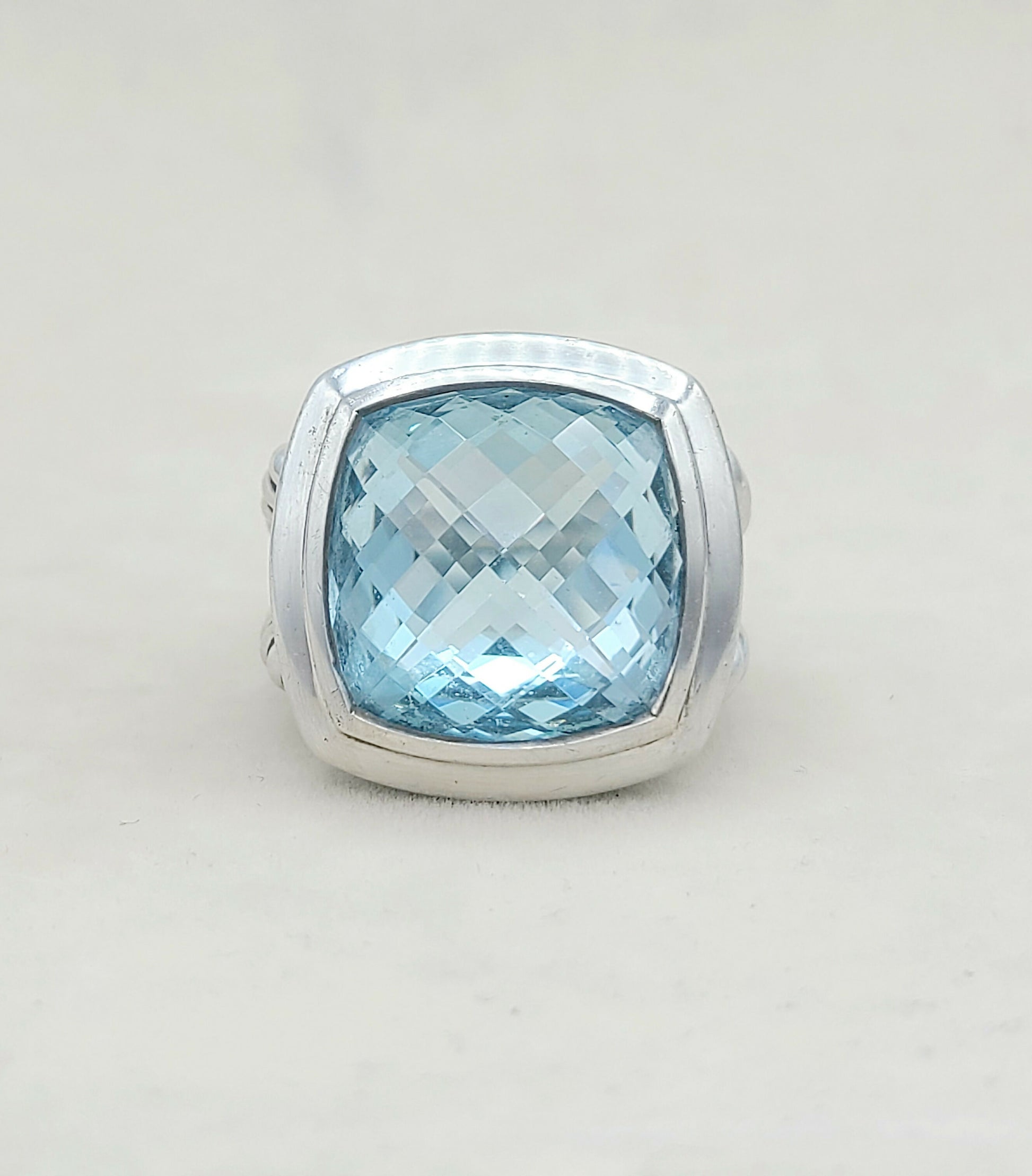 David Yurman Albion 17mm Blue Topaz Ring