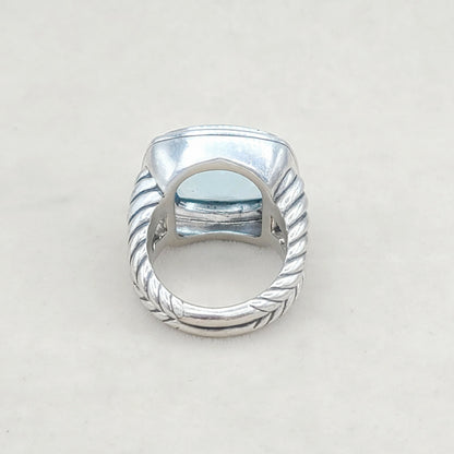 David Yurman Albion 17mm Blue Topaz Ring