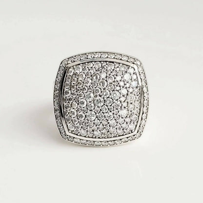 David Yurman Albion 17mm Pavé Diamond Ring Sterling Silver | AYW Luxury