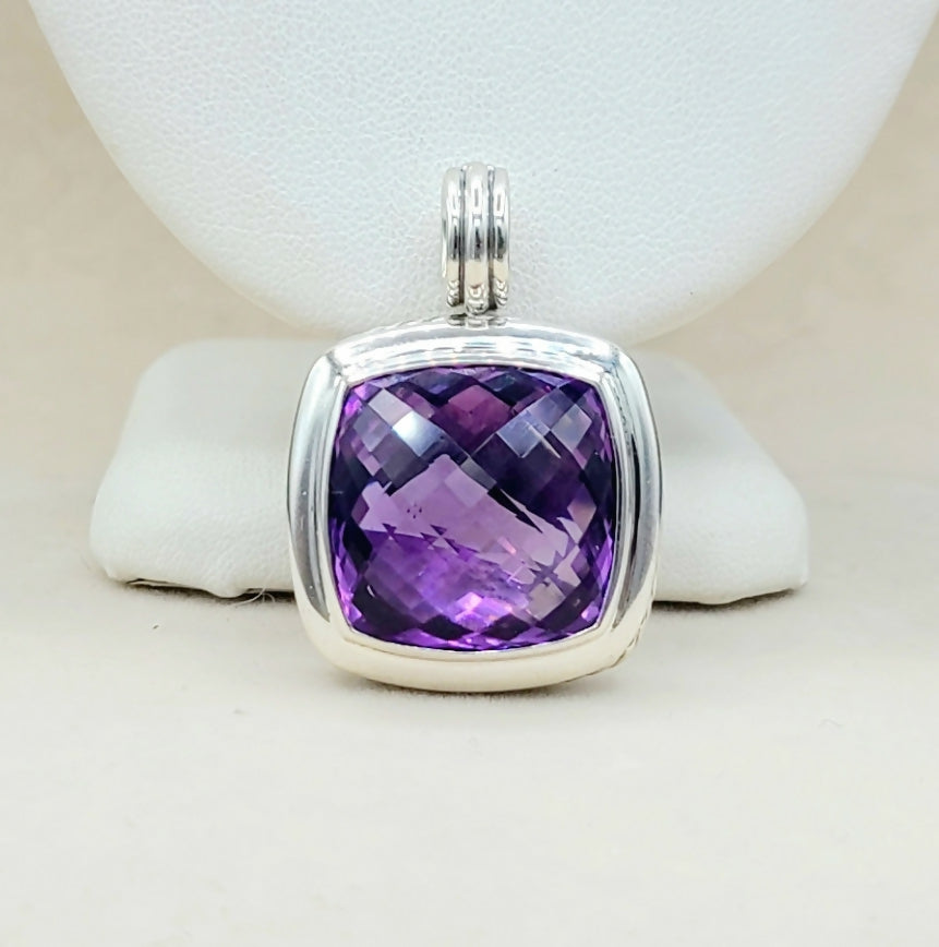  David-Yurman-Albion-Amethyst 20mm Pendant-Enhancer-