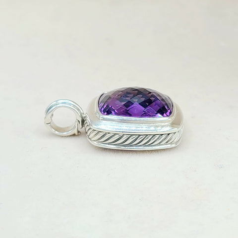 David-Yurman-Albion-Amethyst 20mm Pendant-Enhancer-