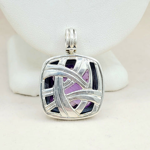  David-Yurman-Albion-Amethyst 20mm Pendant-Enhancer-