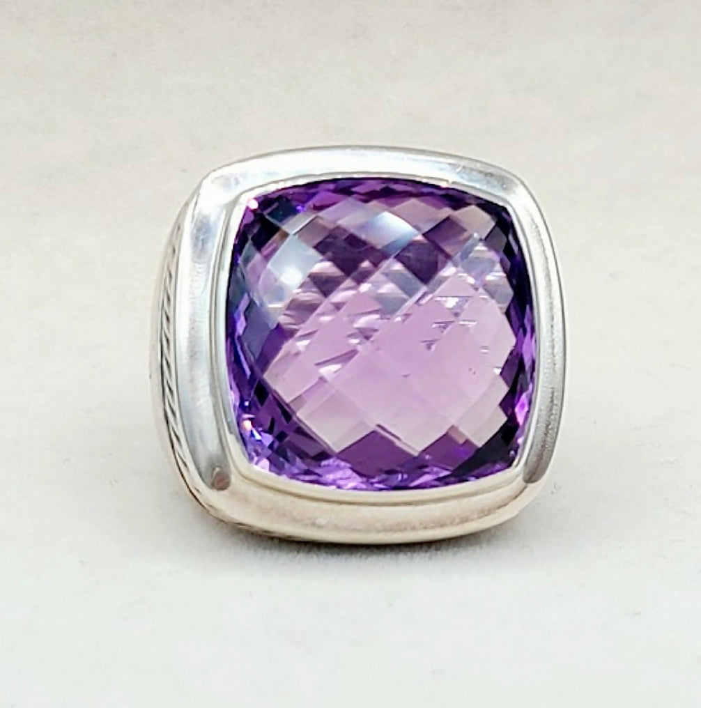 David Yurman Albion 20mm Amethyst Ring