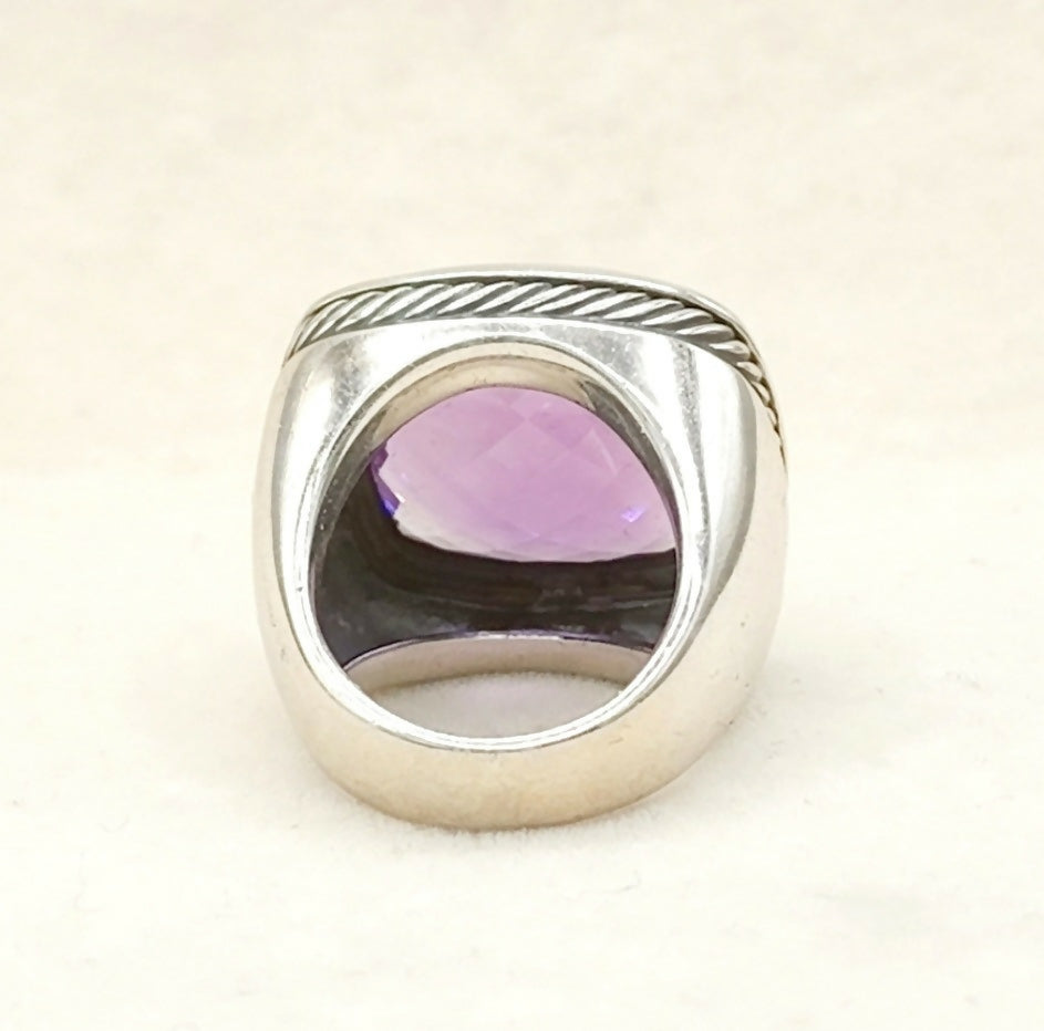 David Yurman Albion 20mm Amethyst Ring