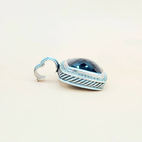  David-Yurman-Albion 20mm Black-Onyx-& Diamond-Pendant-Enhancer