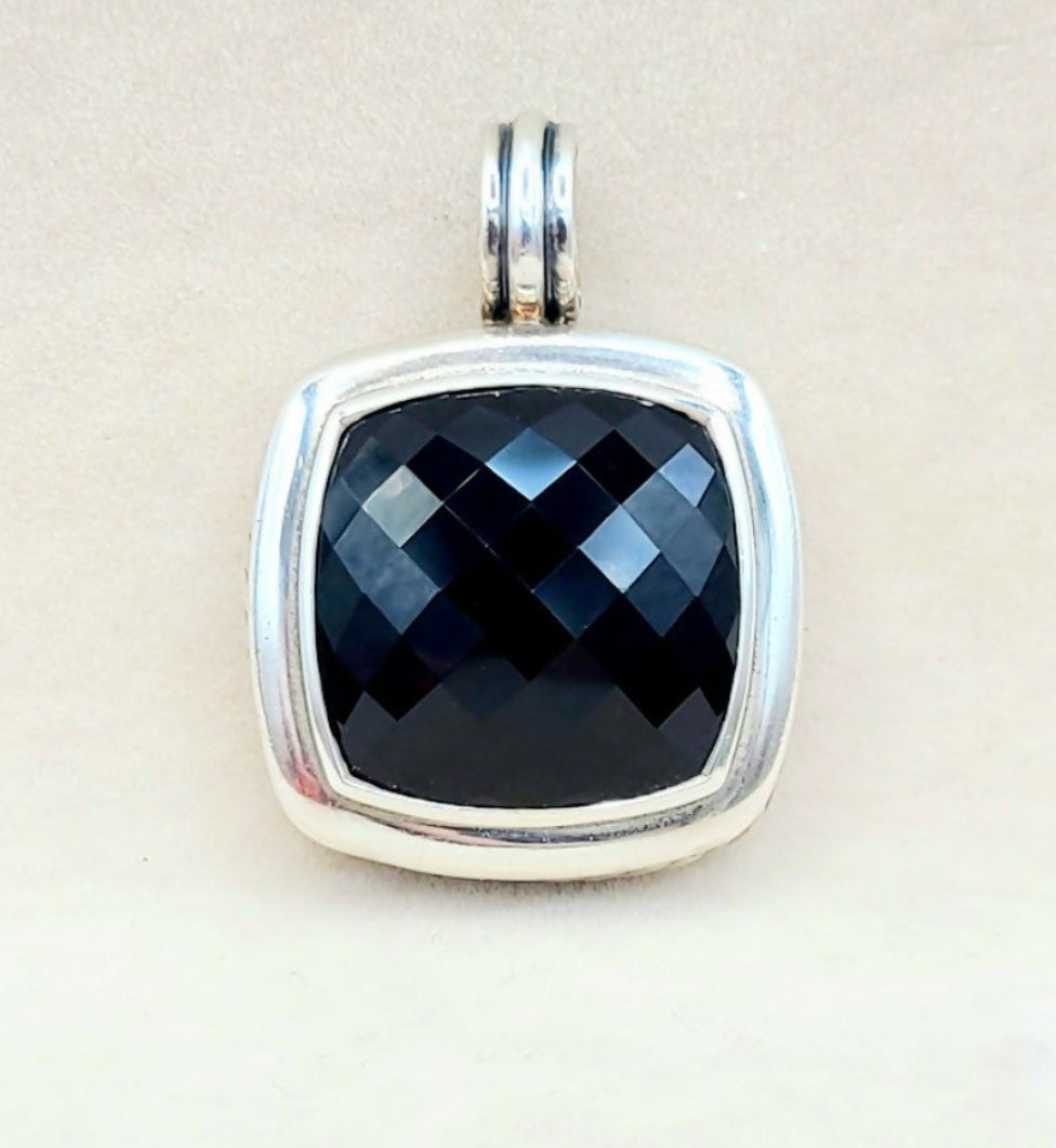  David Yurman Albion 20mm Black Onyx Pendant