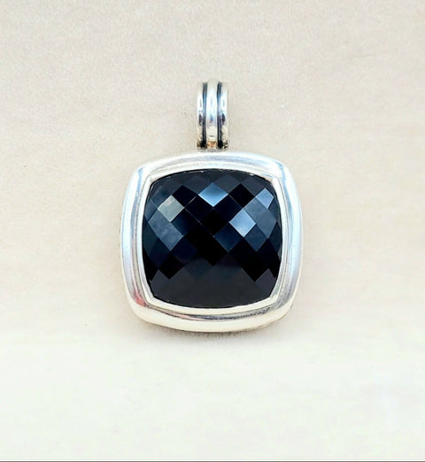  David Yurman Albion 20mm Black Onyx Pendant