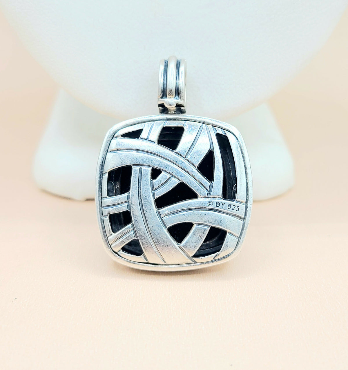  David Yurman Albion 20mm Black Onyx Pendant
