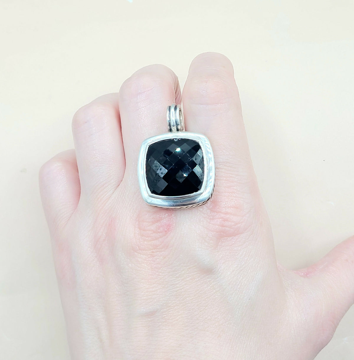  David Yurman Albion 20mm Black Onyx Pendant