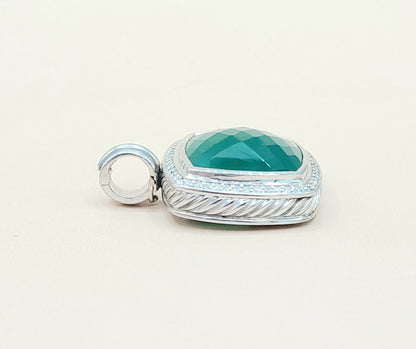David Yurman Albion Green Onyx Diamond Pendant | Certified Pre-Owned  AYW Luxury #