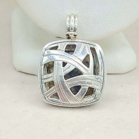  David Yurman Albion-20mm Labradorite-Diamond Pendant