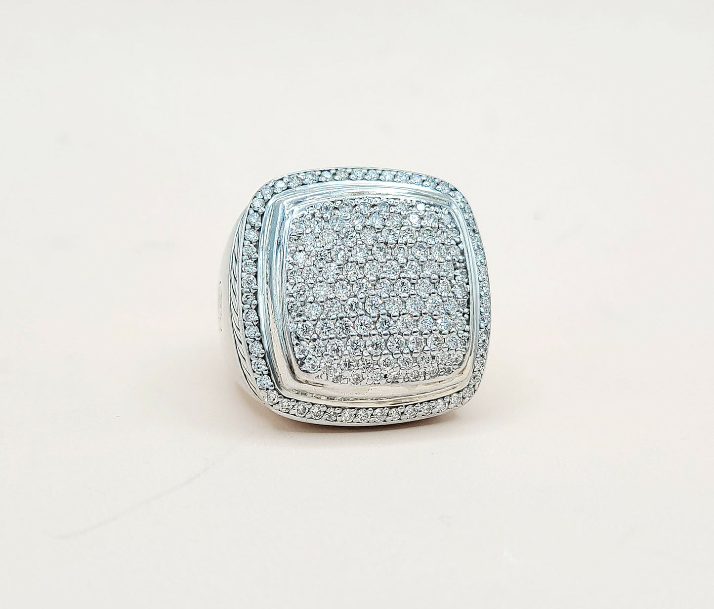 David Yurman Albion 20mm Pave Ring With Diamonds