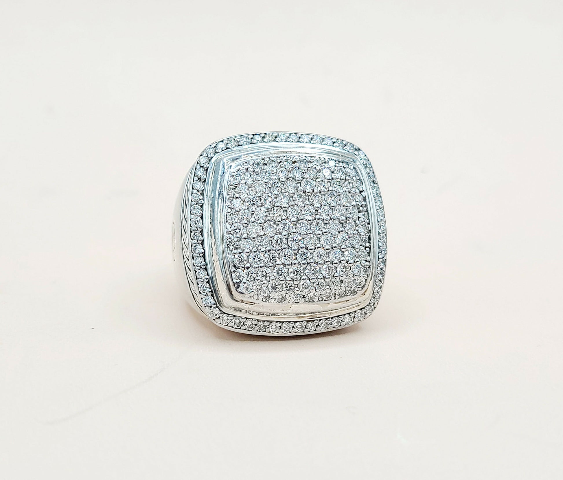 David Yurman Albion 20mm Pave Ring With Diamonds