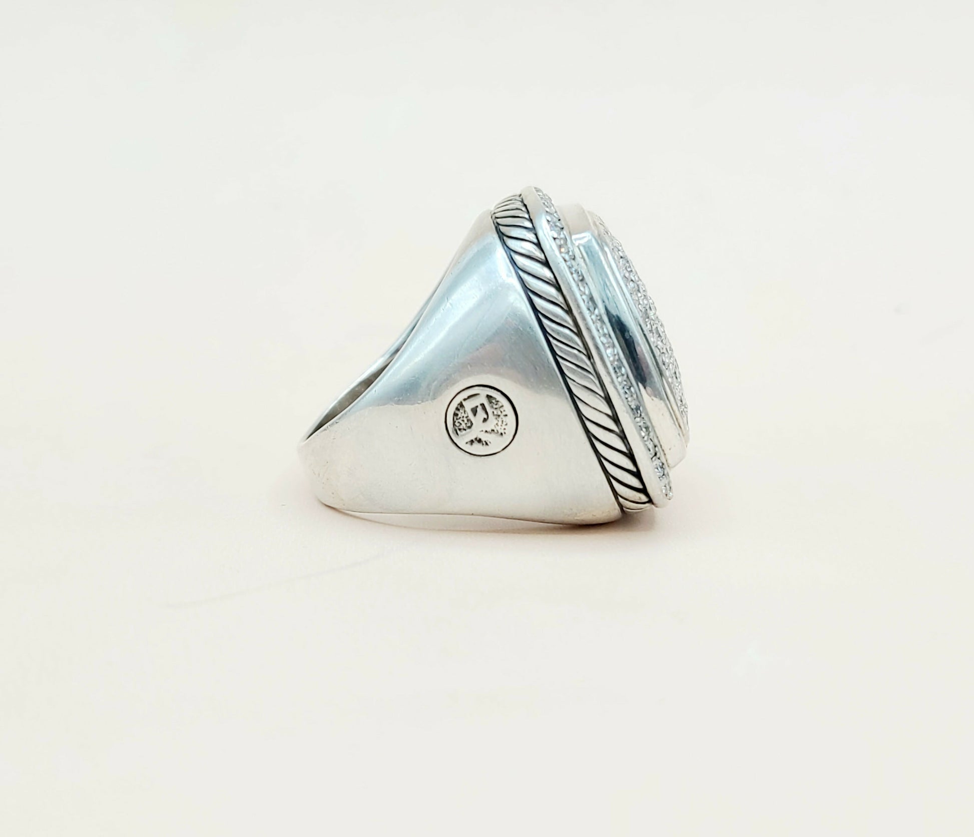David Yurman Albion 20mm Pave Ring With Diamonds