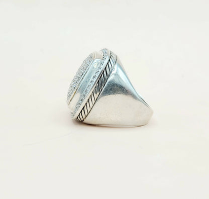David Yurman Albion 20mm Pave Ring With Diamonds