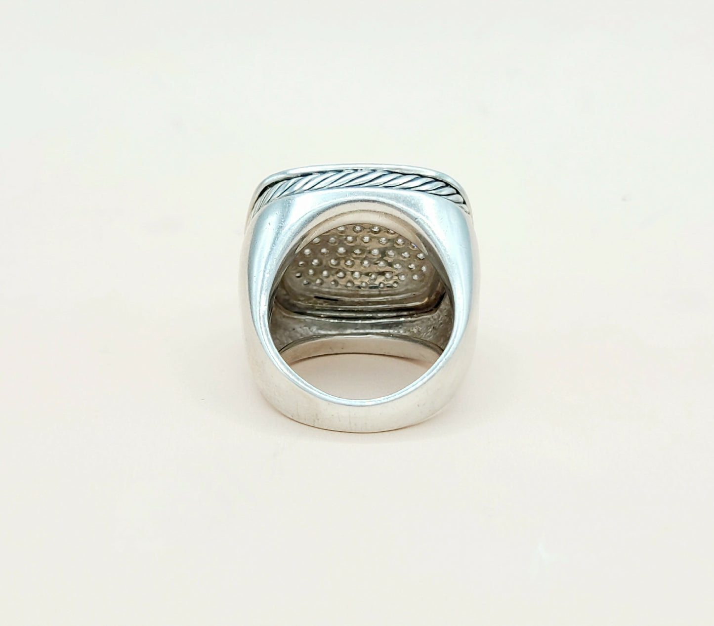 David Yurman Albion 20mm Pave Ring With Diamonds