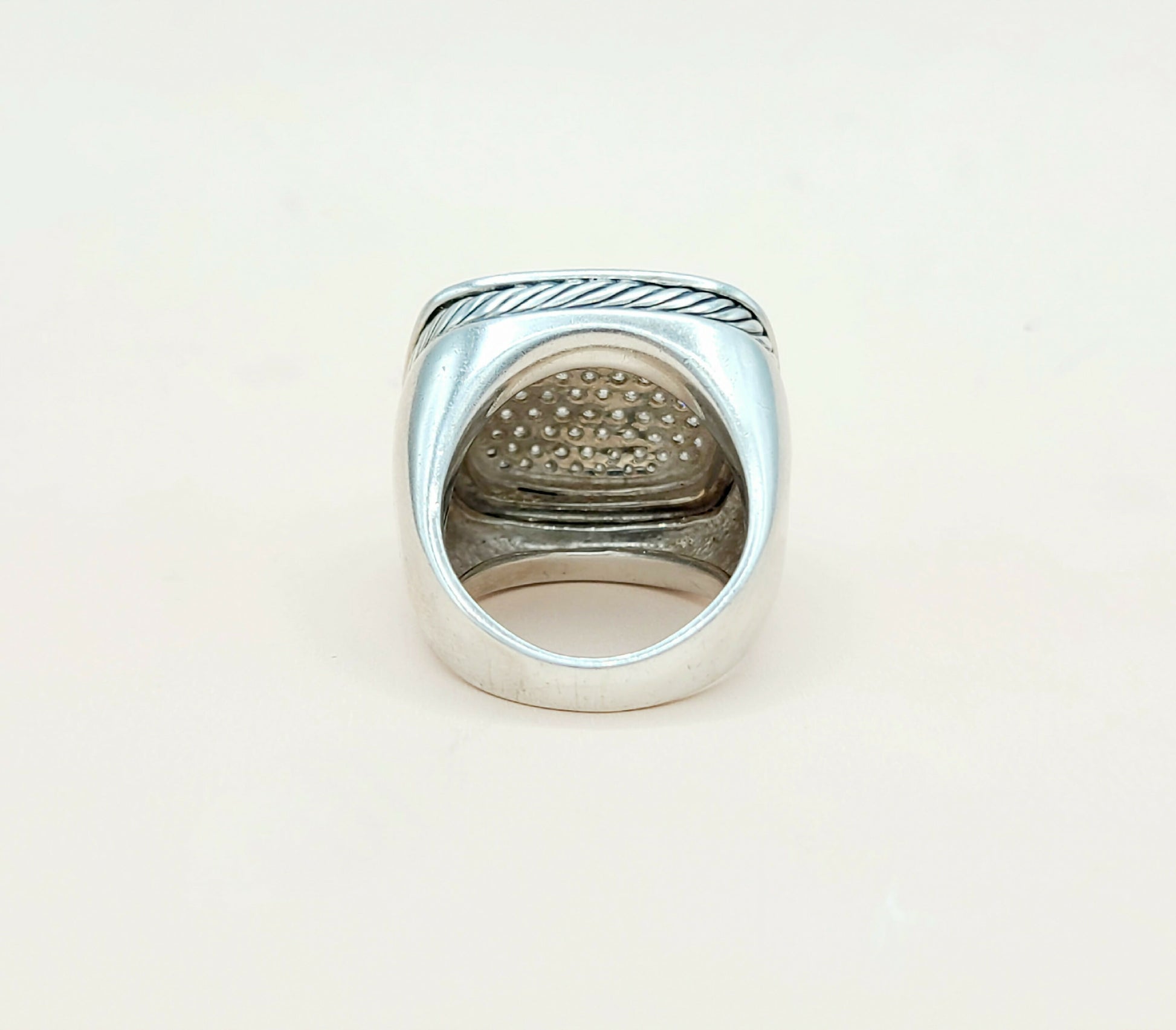 David Yurman Albion 20mm Pave Ring With Diamonds