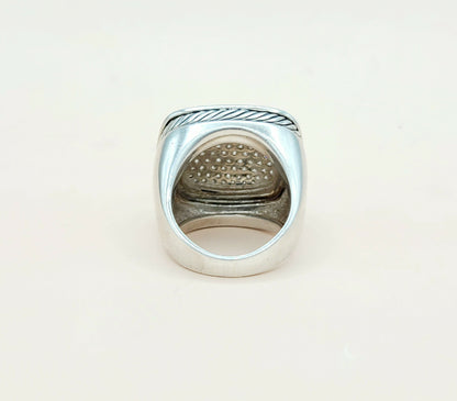 David Yurman Albion 20mm Pave Ring With Diamonds