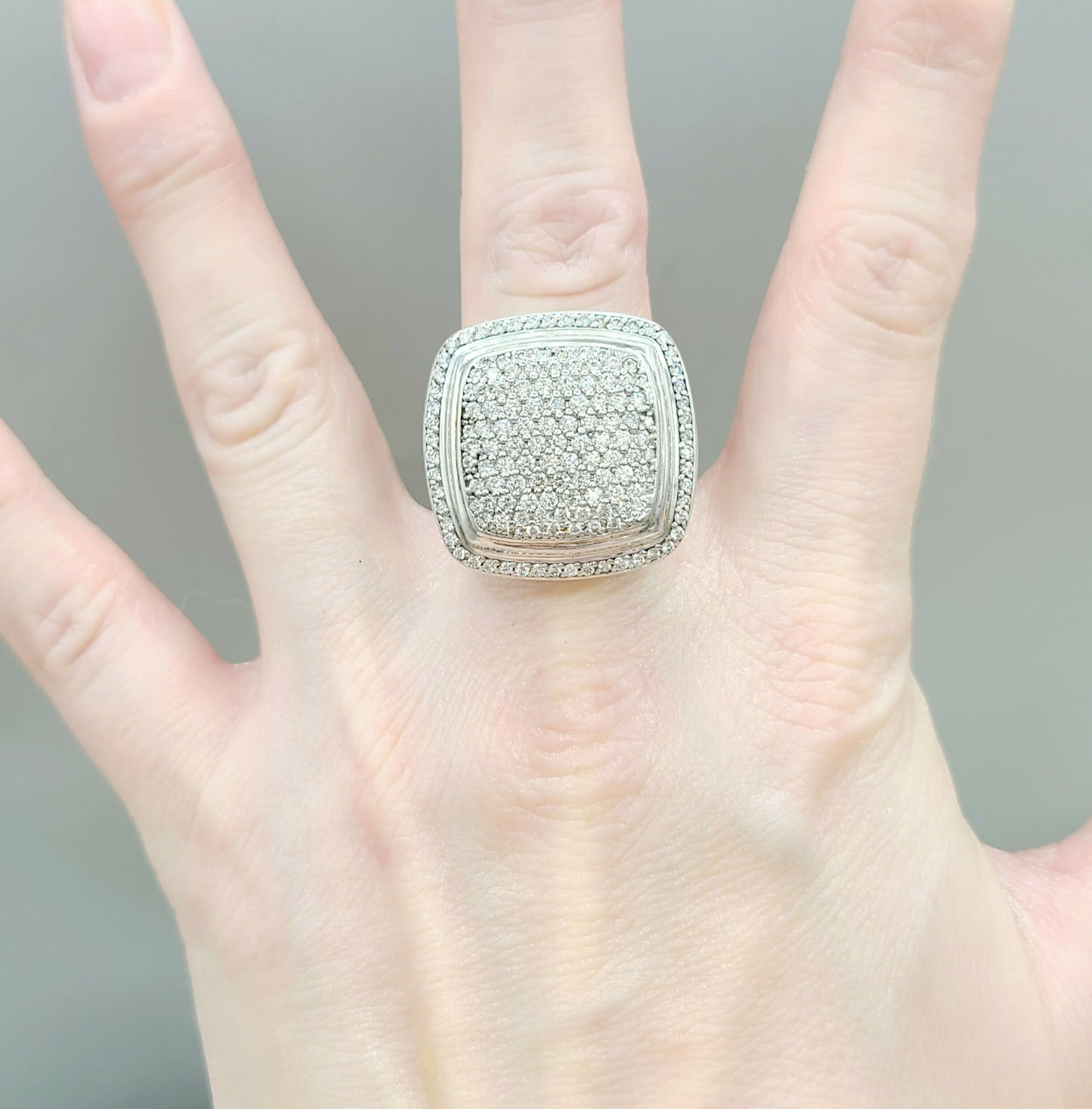 David Yurman Albion 20mm Pave Ring With Diamonds