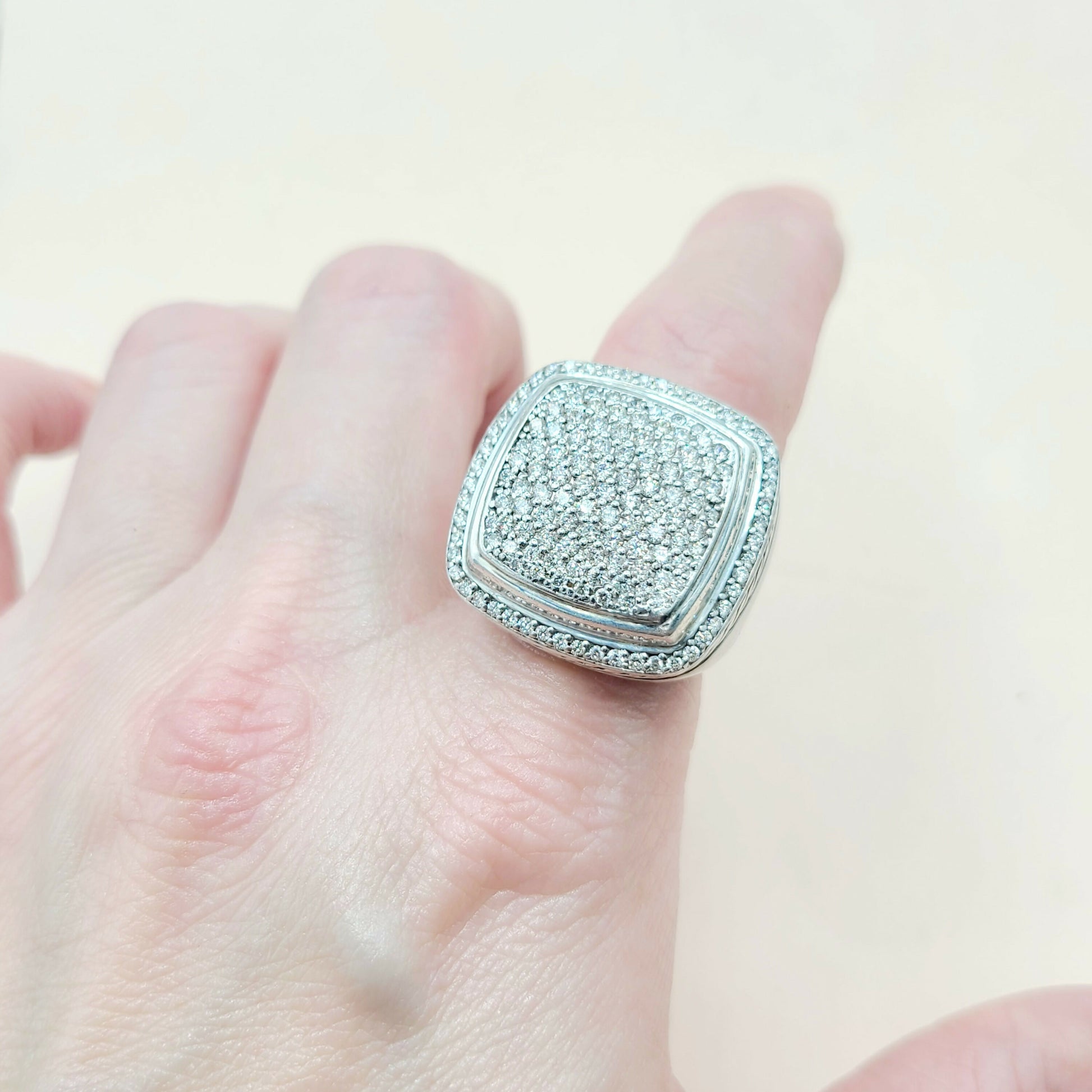 David Yurman Albion 20mm Pave Ring With Diamonds