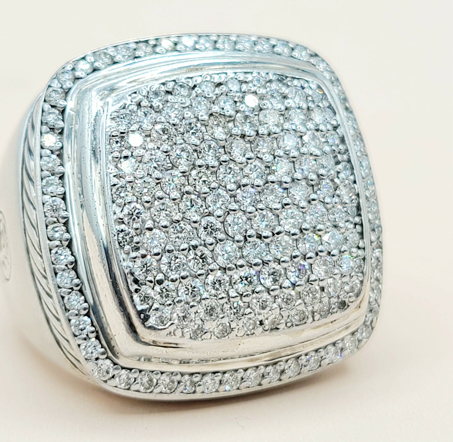 David Yurman Albion 20mm Pave Ring With Diamonds