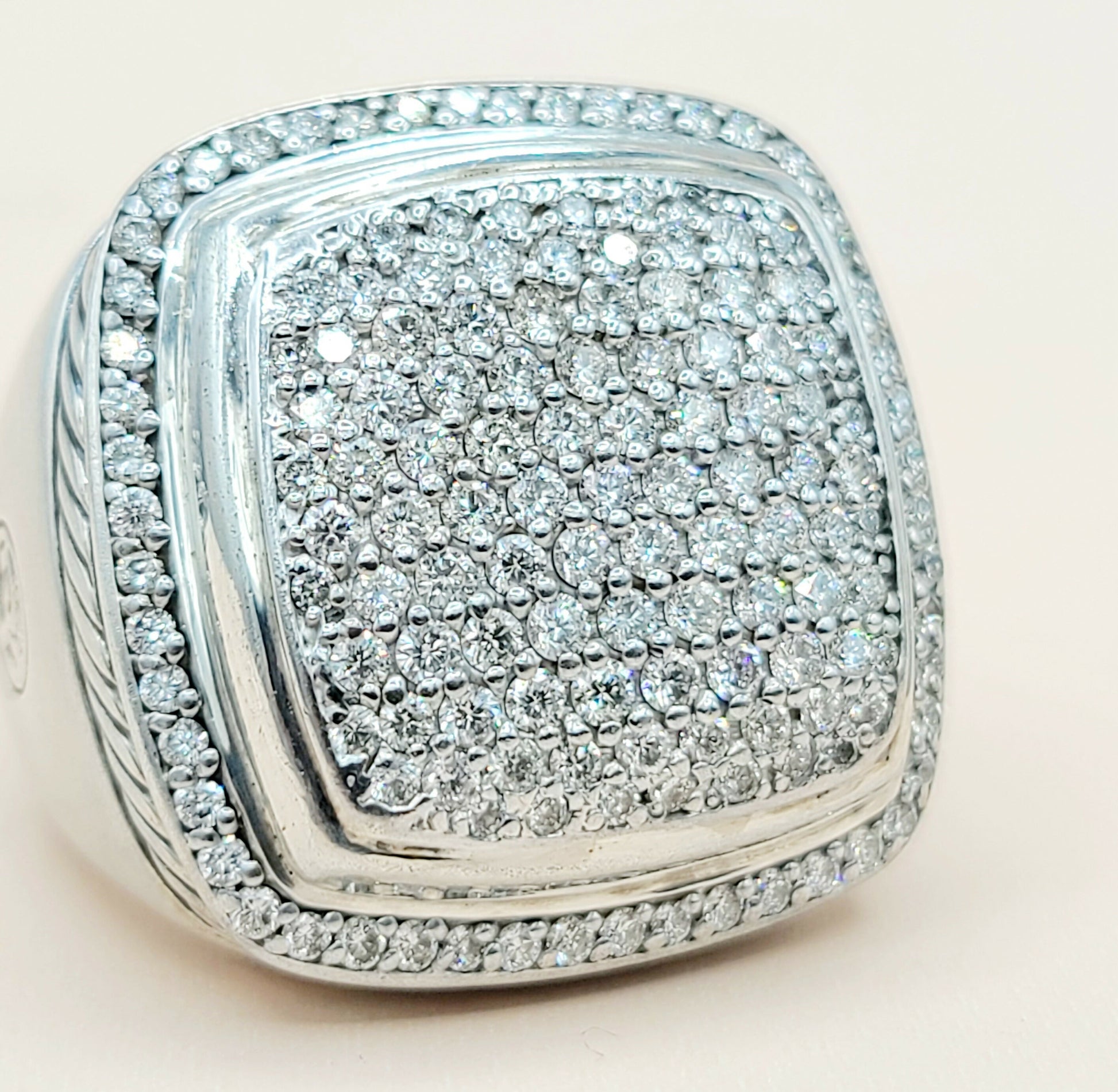 David Yurman Albion 20mm Pave Ring With Diamonds