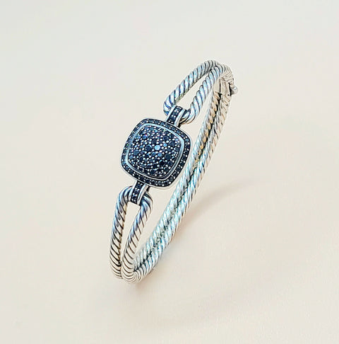  David Yurman Albion Black Diamond Bracelet